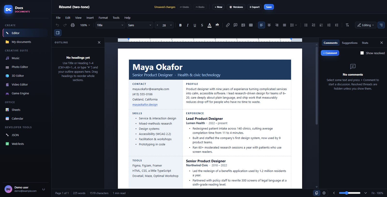 Templates that look designed