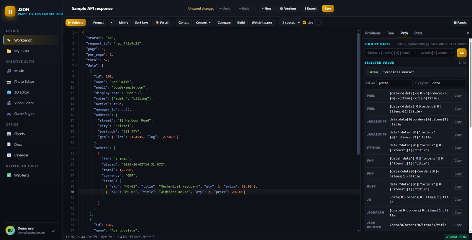 See how it parses