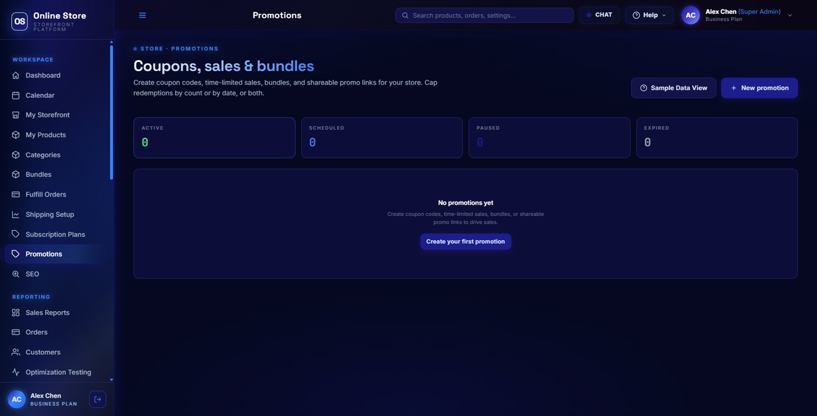 Promos + abandoned-cart recovery